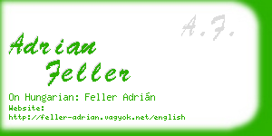 adrian feller business card